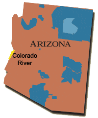 Map: Arizona, Colorado River