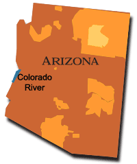 Map: Arizona, Colorado River