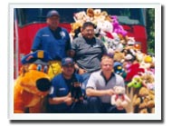 Hug-a-Bears and emergency personnel.