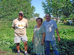 Aubrey with Native American Elders, Jackie and Paul