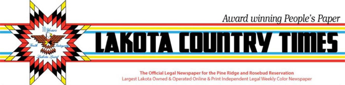Lakota Country Times banner - used with permission.