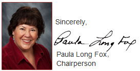 Paula Long Fox, Chairperson